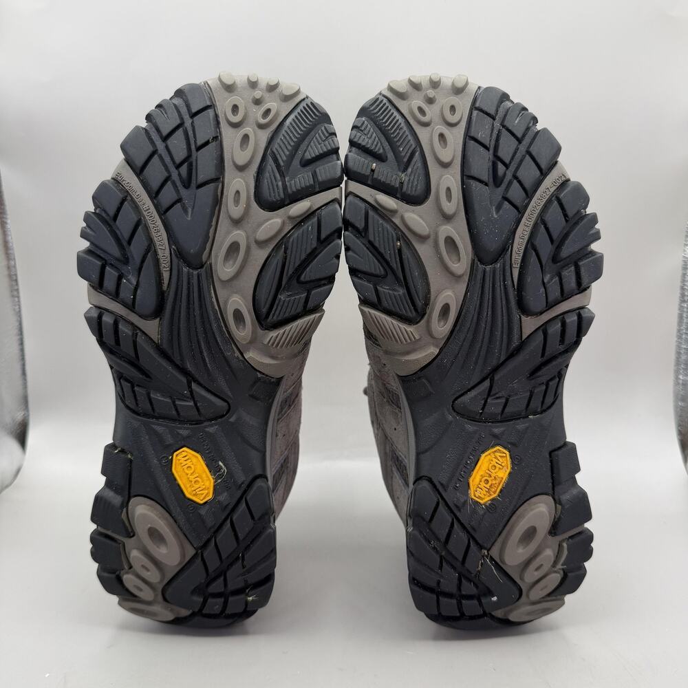 Merrell Moab 2 Hiking Shoes Womens Size 6.5 Gray Suede Mesh Vibram Trail J06026 - Picture 7 of 11